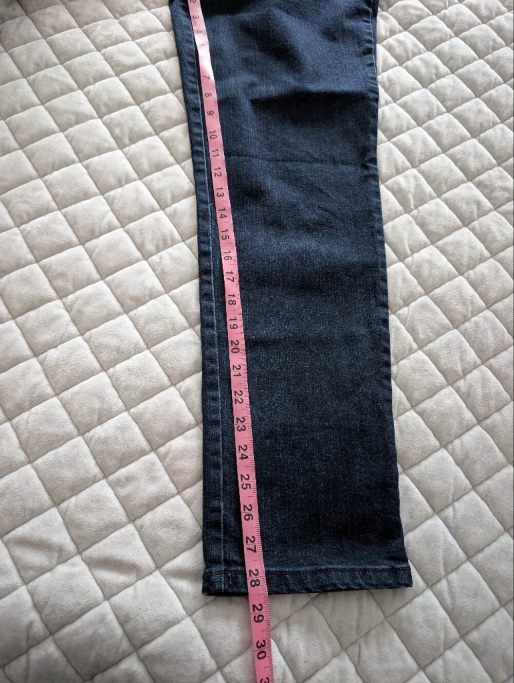 Gloria Vanderbilt Amanda Stretch Denim Jeans, Dark Blue, Size Petite 6 - Picture 10 of 12